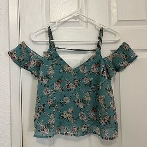 Floral print crop top